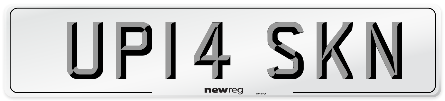 UP14 SKN Number Plate from New Reg